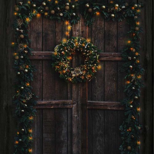 Christmas ajtó fabric fotóháttér 147x196 cm 