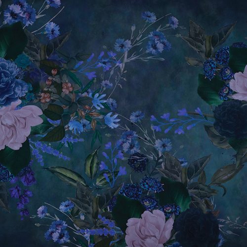 Kék búzavirág fabric fotós háttér 220x147 cm