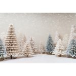 Papírfenyők fényzáró textil fotós háttér 240x160 cm