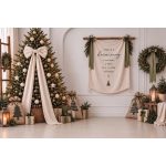 Karácsonyi gondolatok fényzáró textil fotóháttér 240x160cm