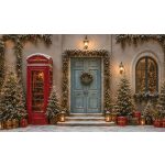 Karácsonyi díszlet fabric fotóháttér 330x195cm