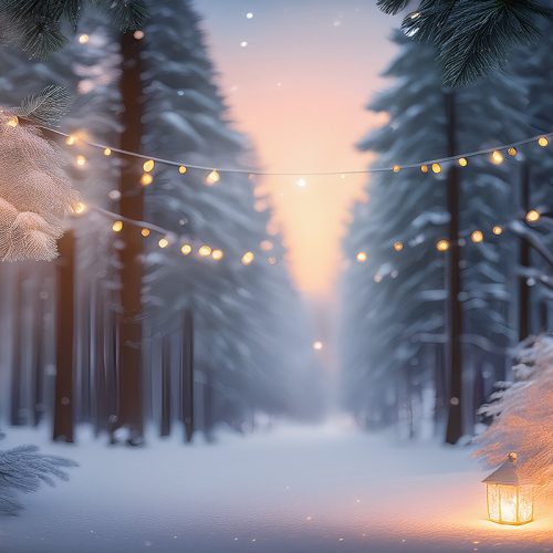 Csodás éjszakai erdő fényzáró textil fotós háttér 240x160cm